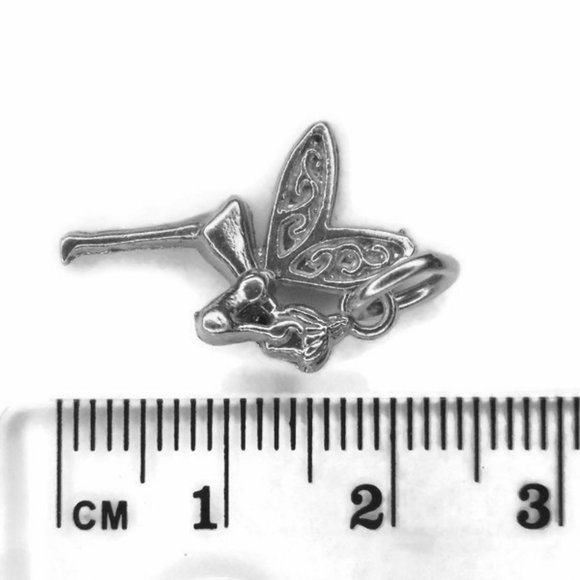 Fairy Pendant Charm .925 Sterling Silver - Picture 4 of 6